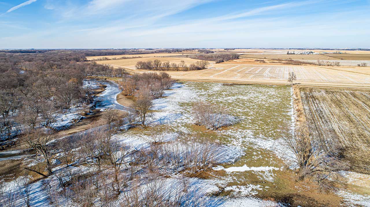 82-acres-iowa-farmland-recreation-land-sale-butler-county-03 Aerial Map of 38 Acres of Farm Land for Sale