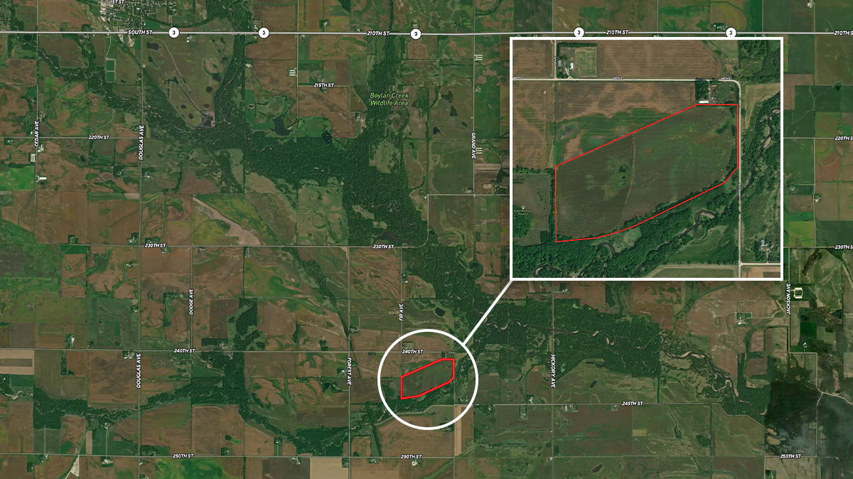 75 Acres of Land for Sale in Butler County, Iowa