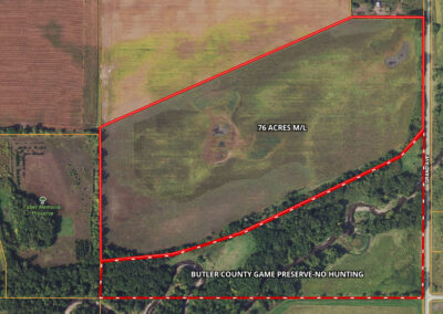 76 Acres of Hunting Land for Sale in Butler County, Iowa