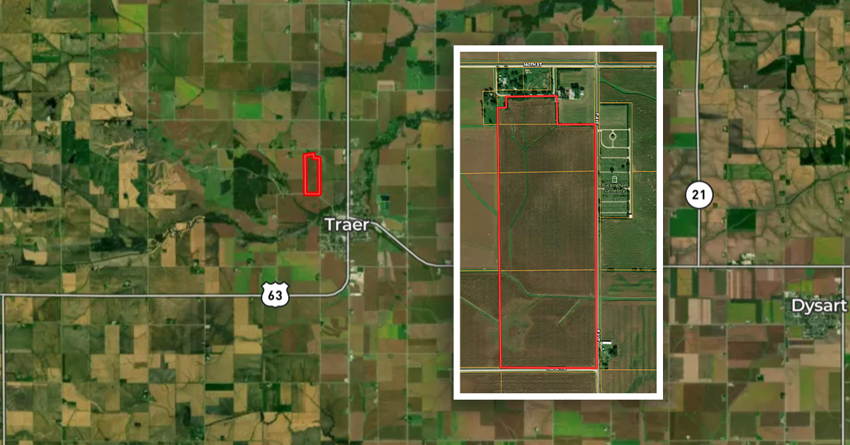 103 acres of land for sale in Tama County, Iowa